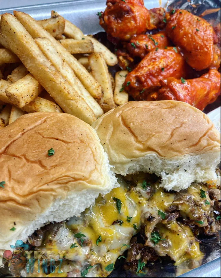 Steak Slider Combo w Wingz